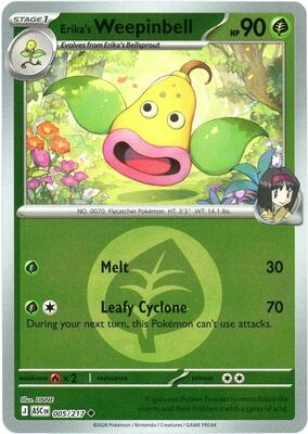 Erika's Weepinbell (Energy Symbol Pattern) card from ME: Ascended Heroes