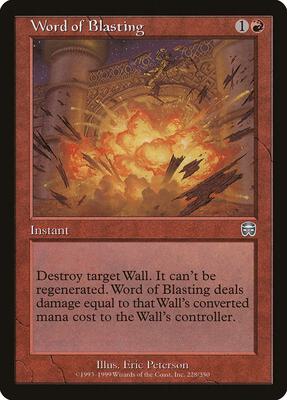 Word of Blasting card from Mercadian Masques