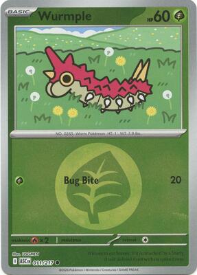 Wurmple (Energy Symbol Pattern) card from ME: Ascended Heroes
