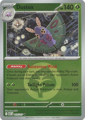 Dustox - 015/217 (Energy Symbol Pattern) card from ME: Ascended Heroes