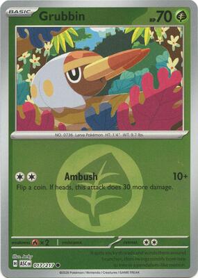 Grubbin (Energy Symbol Pattern) card from ME: Ascended Heroes