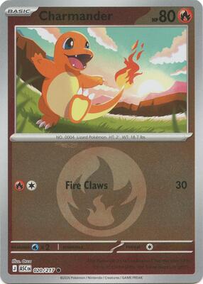 Charmander (Energy Symbol Pattern) card from ME: Ascended Heroes
