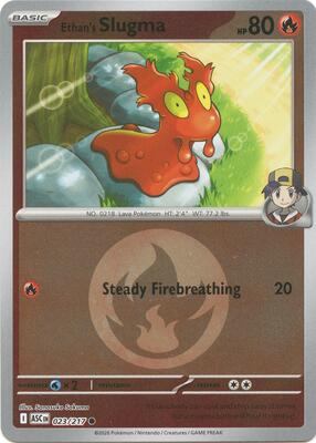 Ethan's Slugma (Energy Symbol Pattern) card from ME: Ascended Heroes