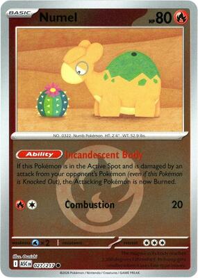 Numel - 027/217 (Energy Symbol Pattern) card from ME: Ascended Heroes