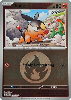 Tepig (Energy Symbol Pattern) card from ME: Ascended Heroes