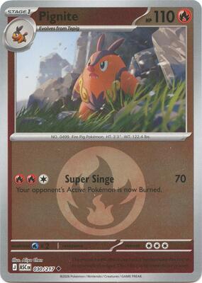 Pignite (Energy Symbol Pattern) card from ME: Ascended Heroes