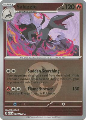 Salazzle - 035/217 (Energy Symbol Pattern) card from ME: Ascended Heroes