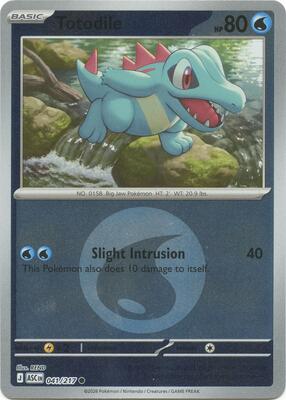 Totodile (Energy Symbol Pattern) card from ME: Ascended Heroes
