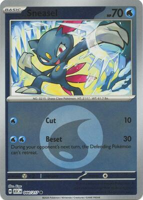 Sneasel (Energy Symbol Pattern) card from ME: Ascended Heroes
