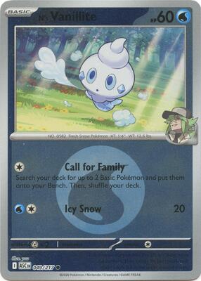N's Vanillite (Energy Symbol Pattern) card from ME: Ascended Heroes