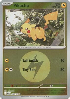 Pikachu (Energy Symbol Pattern) card from ME: Ascended Heroes