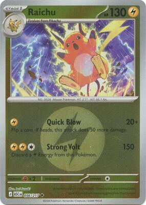 Raichu (Energy Symbol Pattern) card from ME: Ascended Heroes