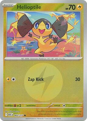 Helioptile (Energy Symbol Pattern) card from ME: Ascended Heroes