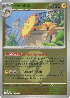Heliolisk - 064/217 (Energy Symbol Pattern) card from ME: Ascended Heroes