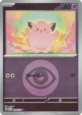 Clefairy (Energy Symbol Pattern) card from ME: Ascended Heroes
