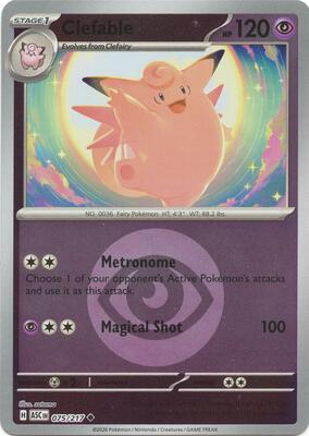 Clefable (Energy Symbol Pattern) card from ME: Ascended Heroes