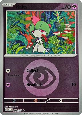 Ralts (Energy Symbol Pattern) card from ME: Ascended Heroes
