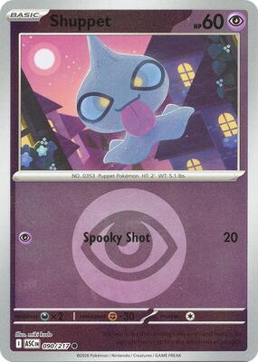 Shuppet (Energy Symbol Pattern) card from ME: Ascended Heroes
