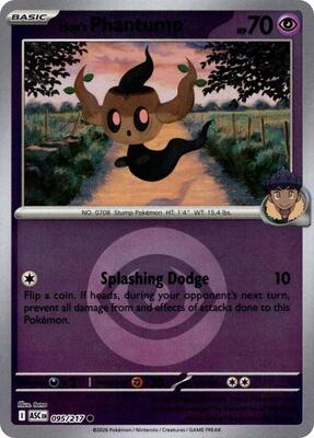 Hop's Phantump (Energy Symbol Pattern) card from ME: Ascended Heroes