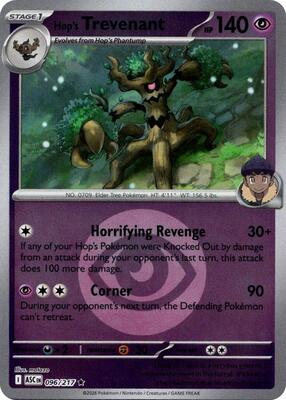 Hop's Trevenant - 096/217 (Energy Symbol Pattern) card from ME: Ascended Heroes