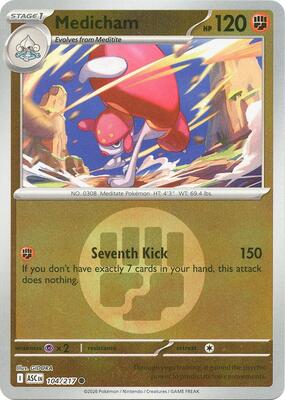 Medicham - 104/217 (Energy Symbol Pattern) card from ME: Ascended Heroes