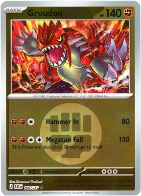 Groudon (Energy Symbol Pattern) card from ME: Ascended Heroes
