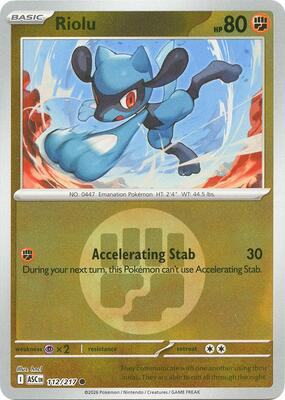 Riolu (Energy Symbol Pattern) card from ME: Ascended Heroes
