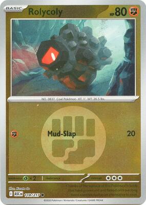 Rolycoly (Energy Symbol Pattern) card from ME: Ascended Heroes
