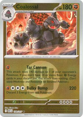 Coalossal (Energy Symbol Pattern) card from ME: Ascended Heroes