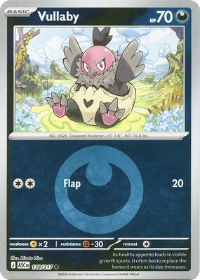 Vullaby (Energy Symbol Pattern) card from ME: Ascended Heroes