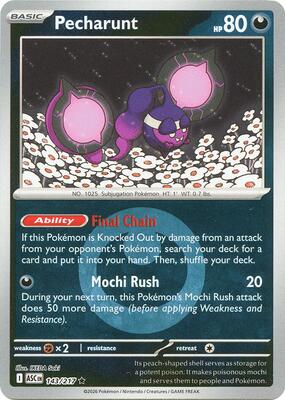 Pecharunt (Energy Symbol Pattern) card from ME: Ascended Heroes