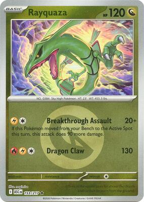 Rayquaza (Energy Symbol Pattern) card from ME: Ascended Heroes