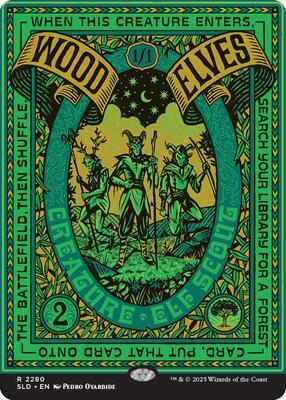 Wood Elves (2280) card from Secret Lair Drop Series
