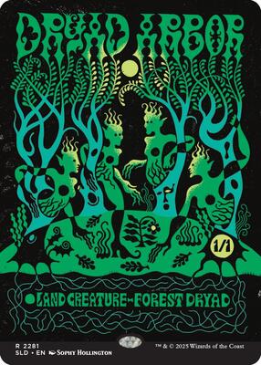 Dryad Arbor card from Secret Lair Drop Series