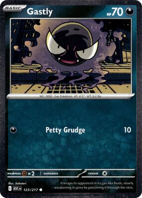 Gastly - 123/217 (Cosmos Holo) card from Miscellaneous Cards & Products