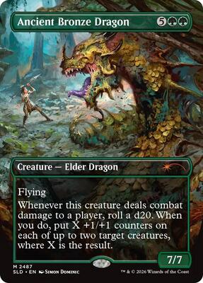 Ancient Bronze Dragon card from Secret Lair Drop Series