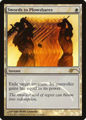 Swords to Plowshares card from Judge Promos
