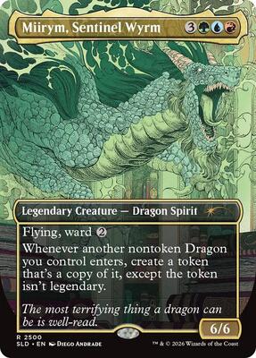 Miirym, Sentinel Wyrm card from Secret Lair Drop Series