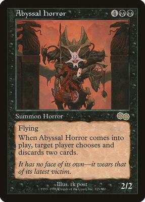 Abyssal Horror card from Urza's Saga