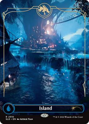 Island (2510) card from Secret Lair Drop Series