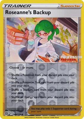 Roseanne's Backup card from Professor Program Promos