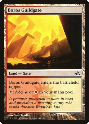 Boros Guildgate card from Dragon's Maze