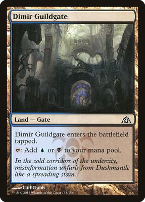 Dimir Guildgate card from Dragon's Maze