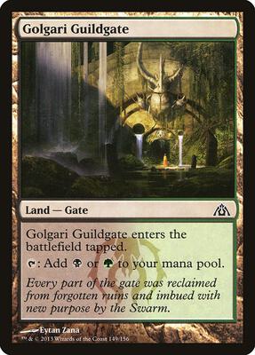 Golgari Guildgate card from Dragon's Maze