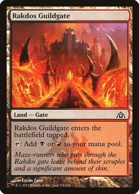 Rakdos Guildgate card from Dragon's Maze