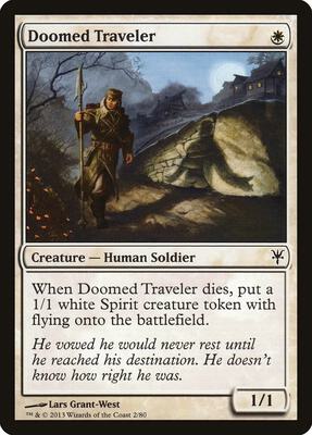 Doomed Traveler card from Duel Decks: Sorin vs. Tibalt