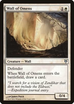 Wall of Omens card from Duel Decks: Sorin vs. Tibalt