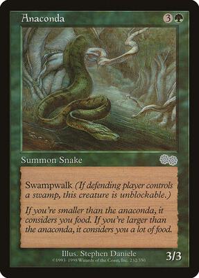 Anaconda card from Urza's Saga