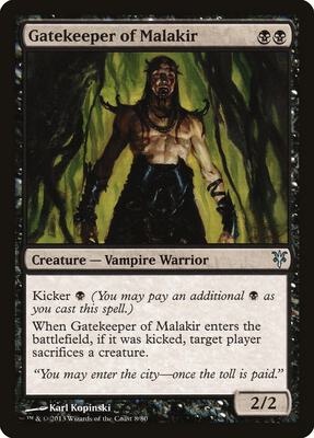 Gatekeeper of Malakir card from Duel Decks: Sorin vs. Tibalt