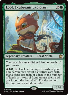 Loot, Exuberant Explorer card from Promo Pack: Lorwyn Eclipsed
